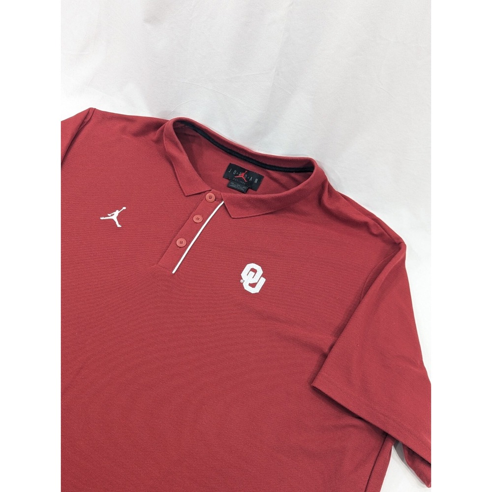 Vintage Air Jordan 3XL Oklahoma Red OU Polo Sooners Football Heavy Knit Red
